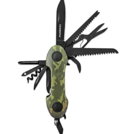 munkees® Edelstahl-Taschenmesser Camou, ca. B9,5/H2,3/T3,1 cm