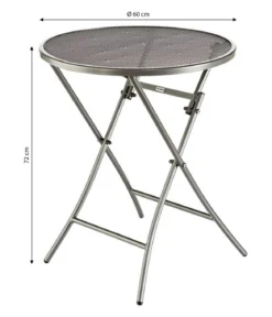 MWH Klapptisch Cafe Latte, ca. Ø60/H72 cm