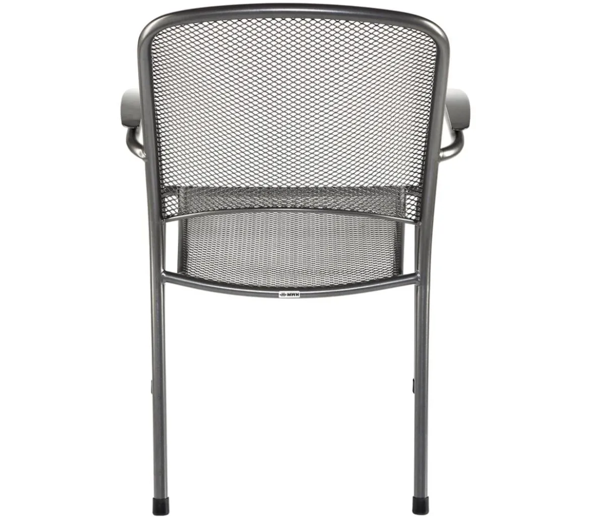 MWH Metall-Stapelsessel Carlo, ca. B60/H89/T60 cm