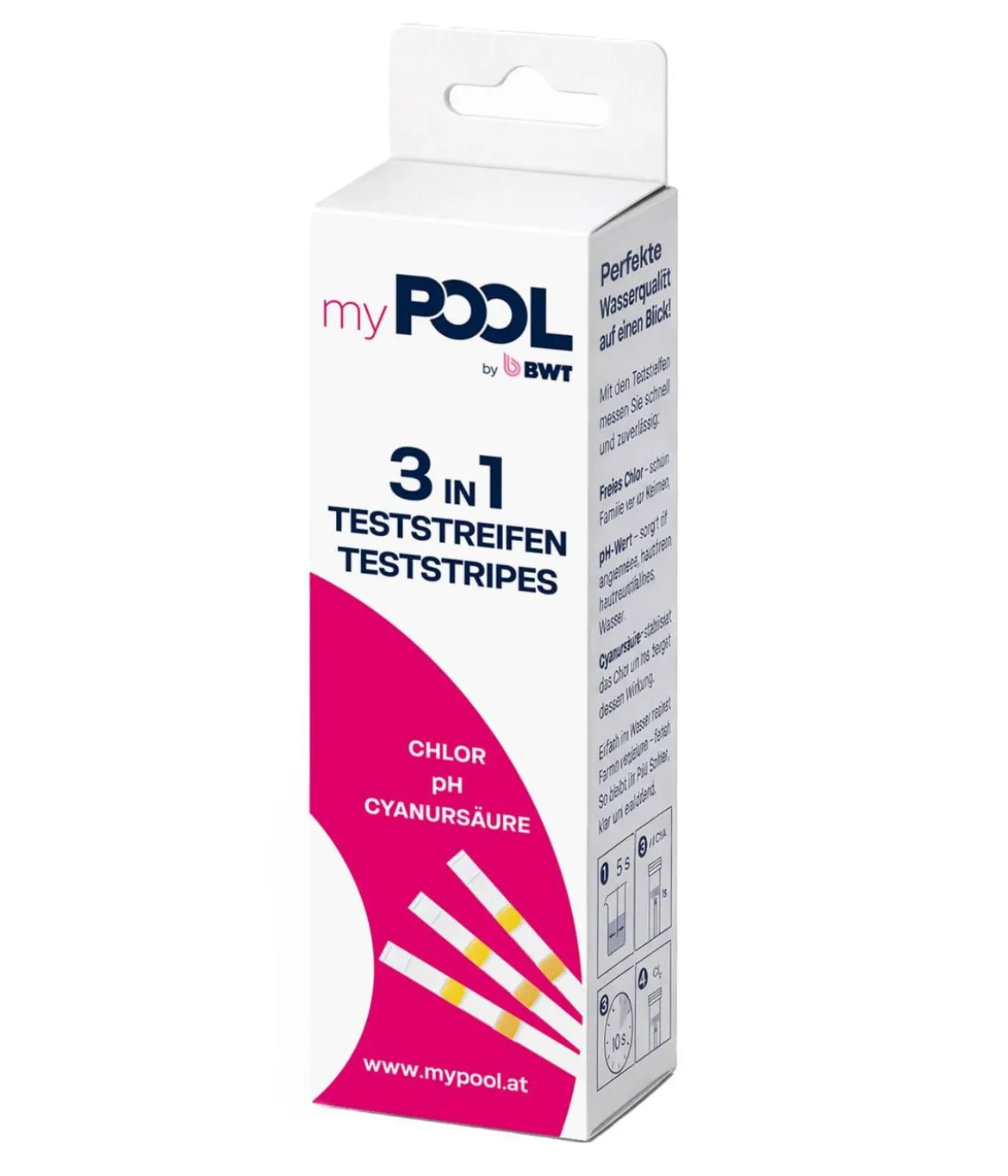 myPOOL Teststreifen 3 in 1, 50 Stk.
