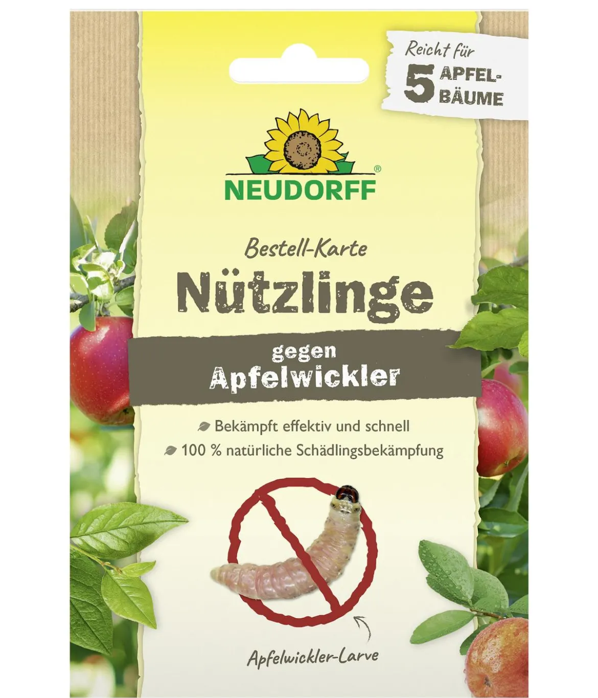 Neudorff Bestell-Karte Nützlinge gegen Apfelwickler, 1 Stk.