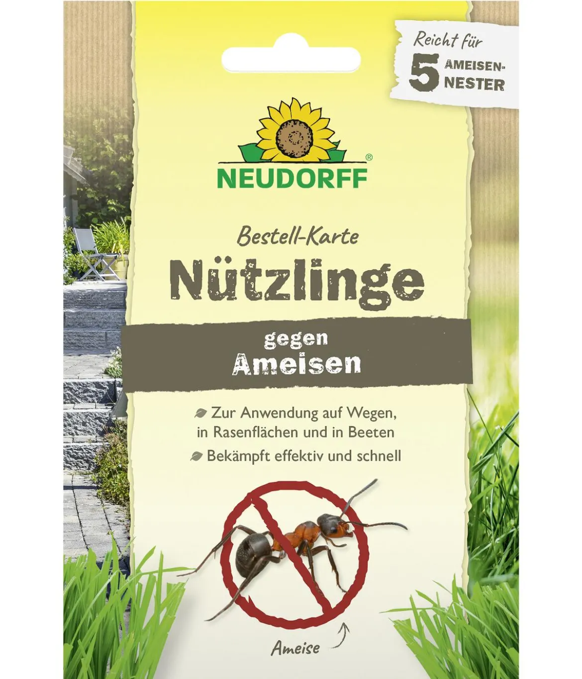 Neudorff Bestell-Karte Nützlinge gegen Ameisen, für 5 Nester, 1 Stk.