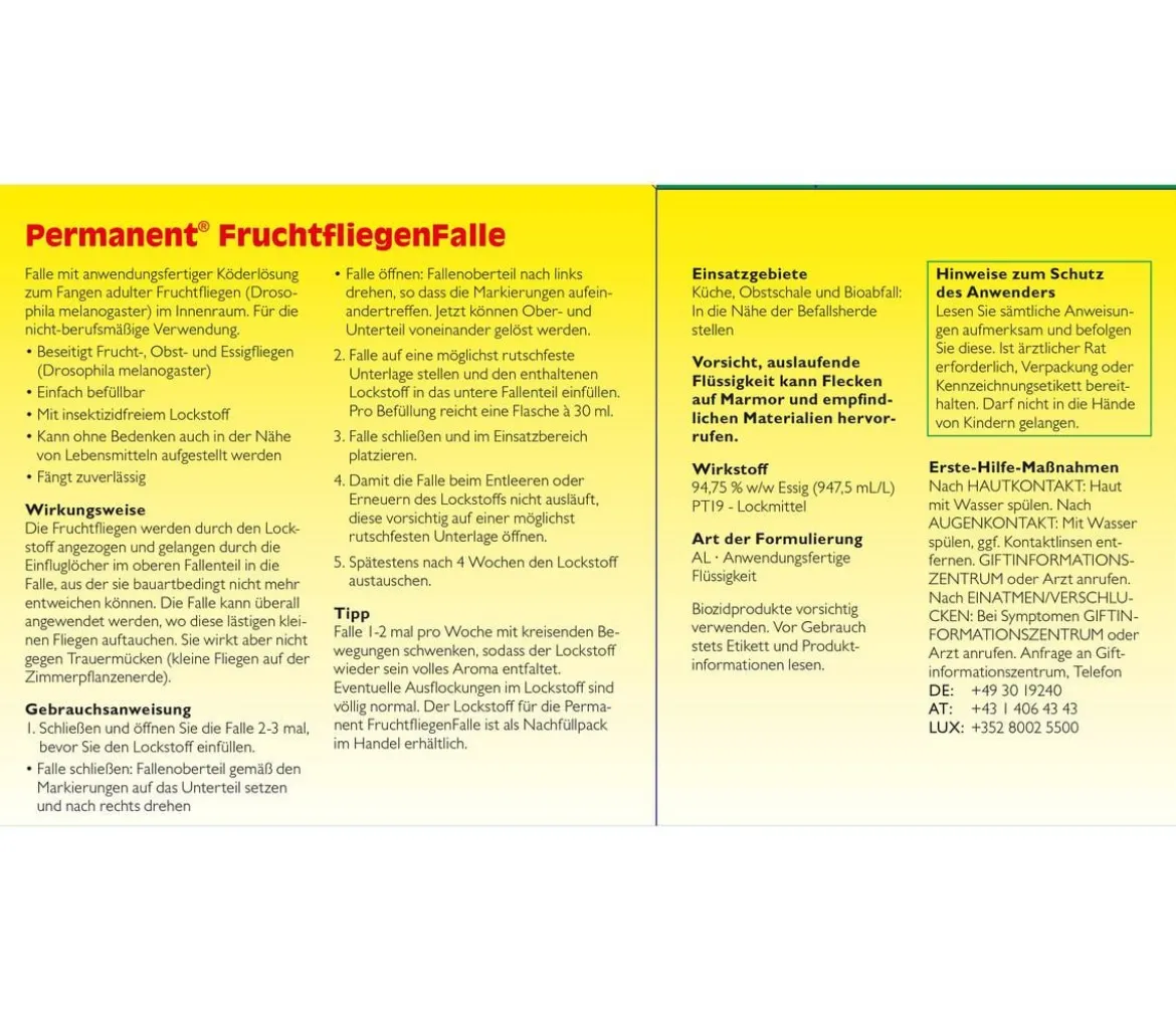 Neudorff Permanent® FruchtfliegenFalle