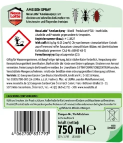 Nexa Lotte® Ameisen Spray AF, flüssig, 750 ml