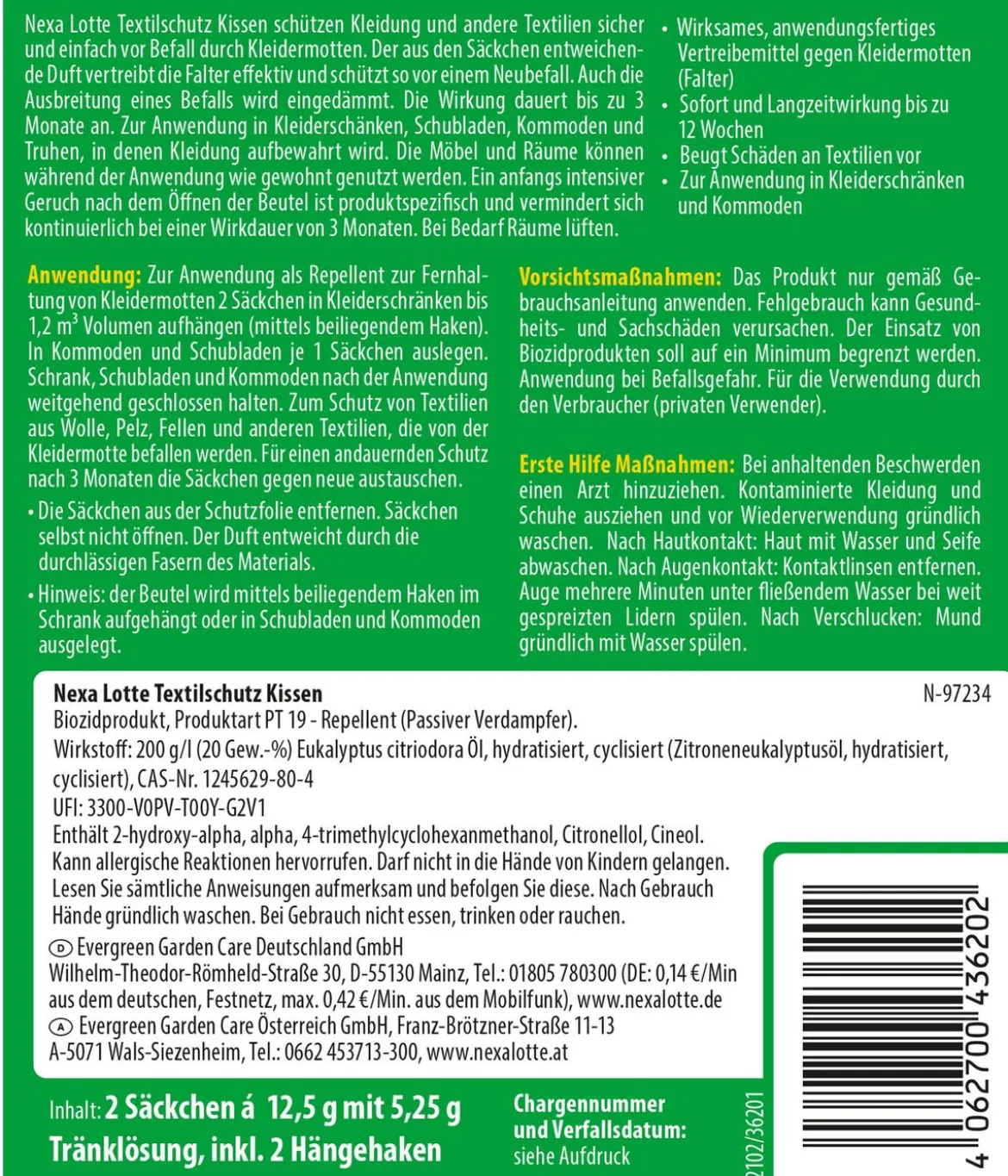 Nexa Lotte® Textilschutzkissen, 2 Stk.