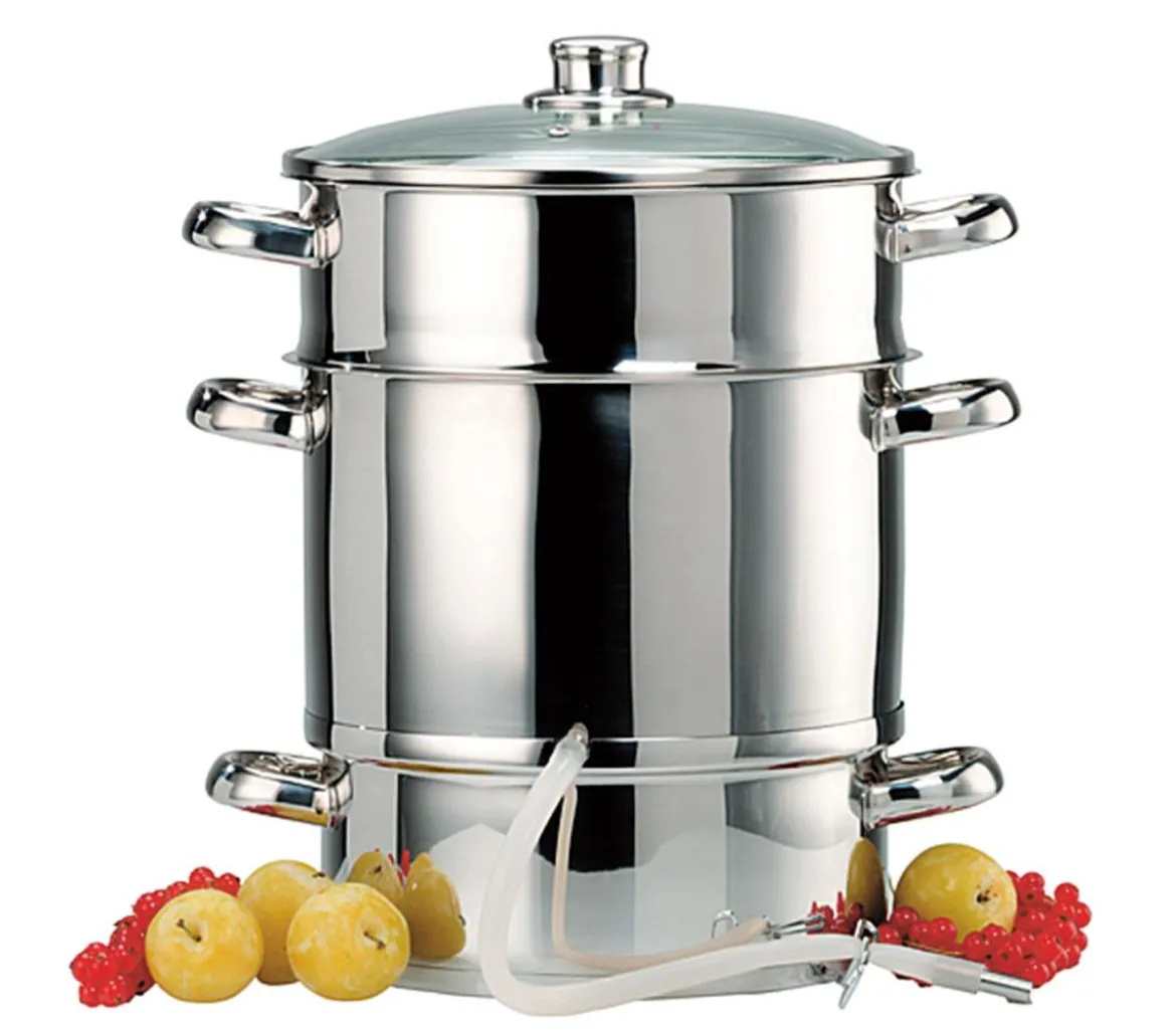 Nik. Schmitt Edelstahl-Dampfentsafter, 8 l, ca. Ø26/H29 cm