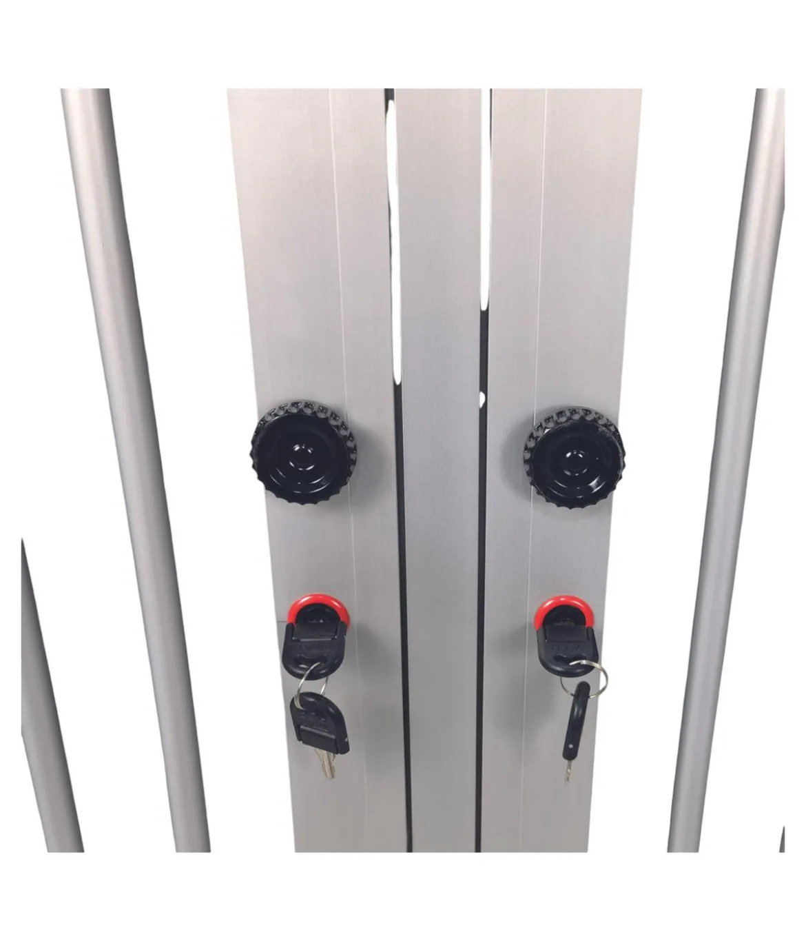Nobby Aluminium-Autotransportbox Doppelt New Design, silber, ca. B92/H68/T88 cm