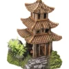 Nobby Aquariumdeko Asiatischer Tempel mit Pflanzen, ca. B10/H14,5/T9 cm