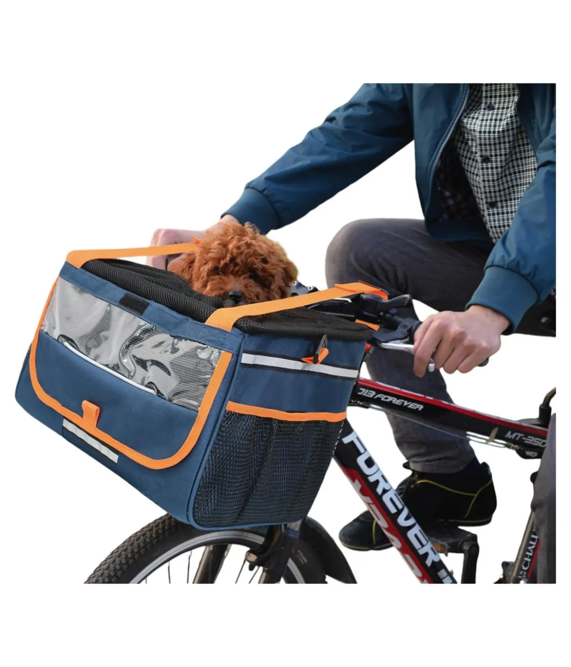 Nobby Fahrradtasche Devant, blau, ca. B37/H27/T27 cm