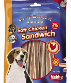 Nobby® Hundesnack Soft Chicken Sandwich, 375 g