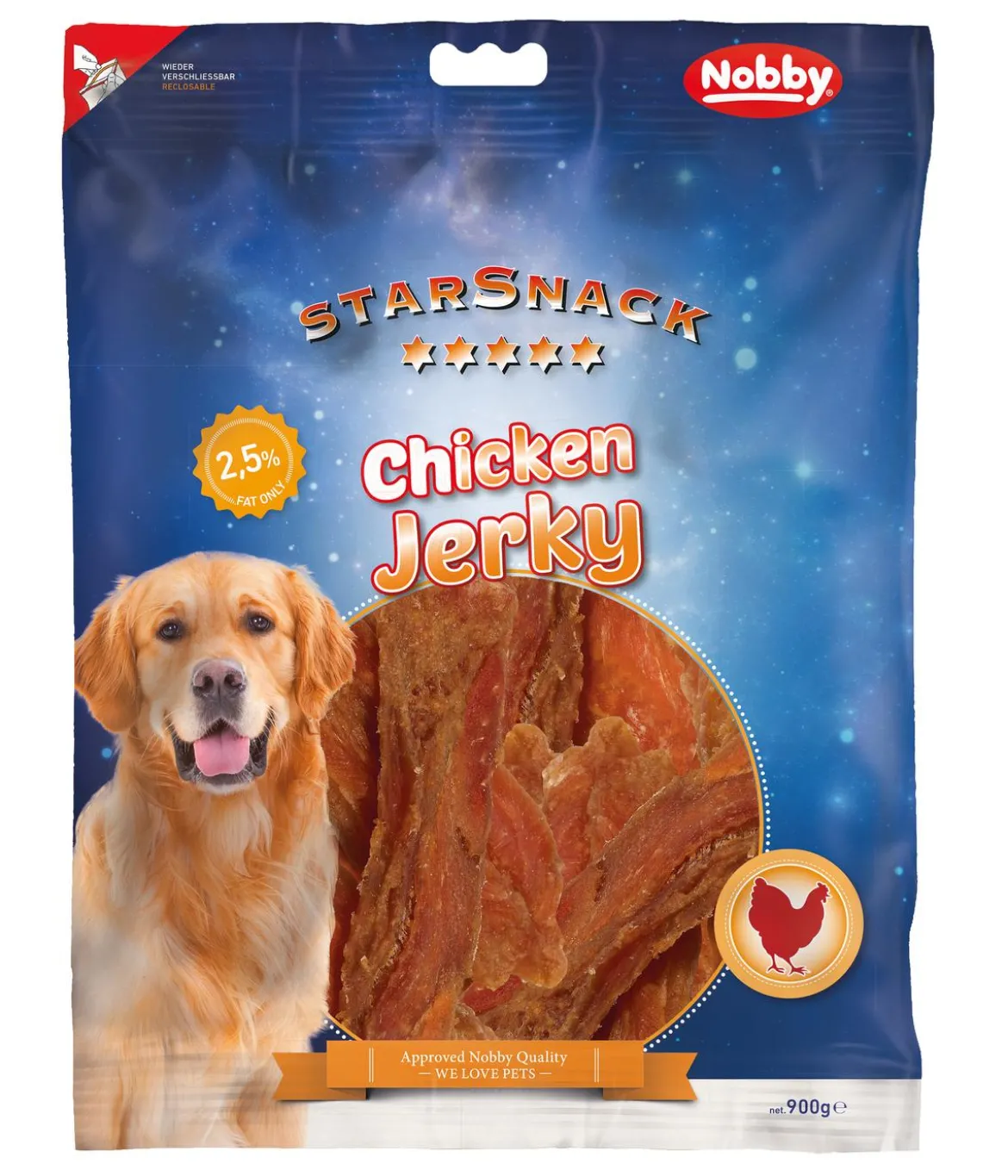 Nobby Hundesnack StarSnack Chicken Jerky, 900 g