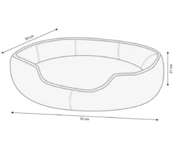 Nobby Komfortbett Anda, oval, rot