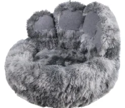 Nobby Komfortbett Paw, rund, grau