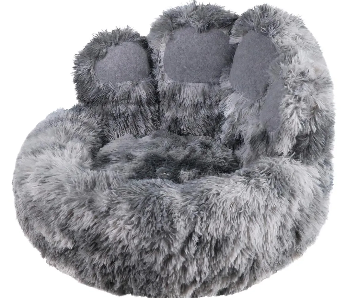 Nobby Komfortbett Paw, rund, grau