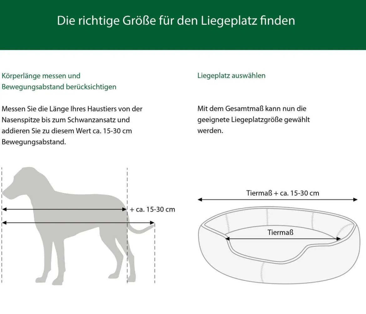 Nobby Komfortbett Seoli, oval, grau