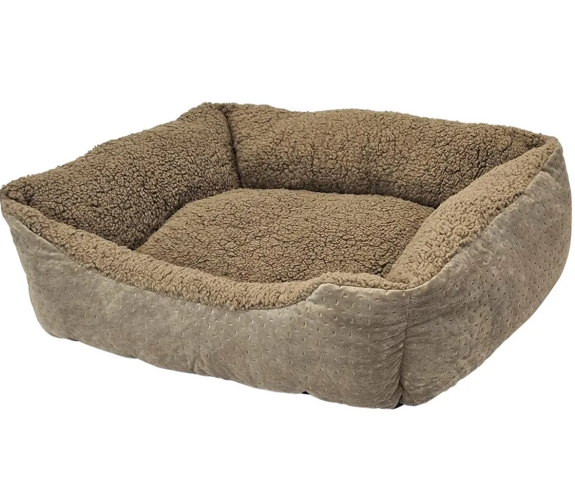 Nobby Komfortbett Teddy, rechteckig, taupe