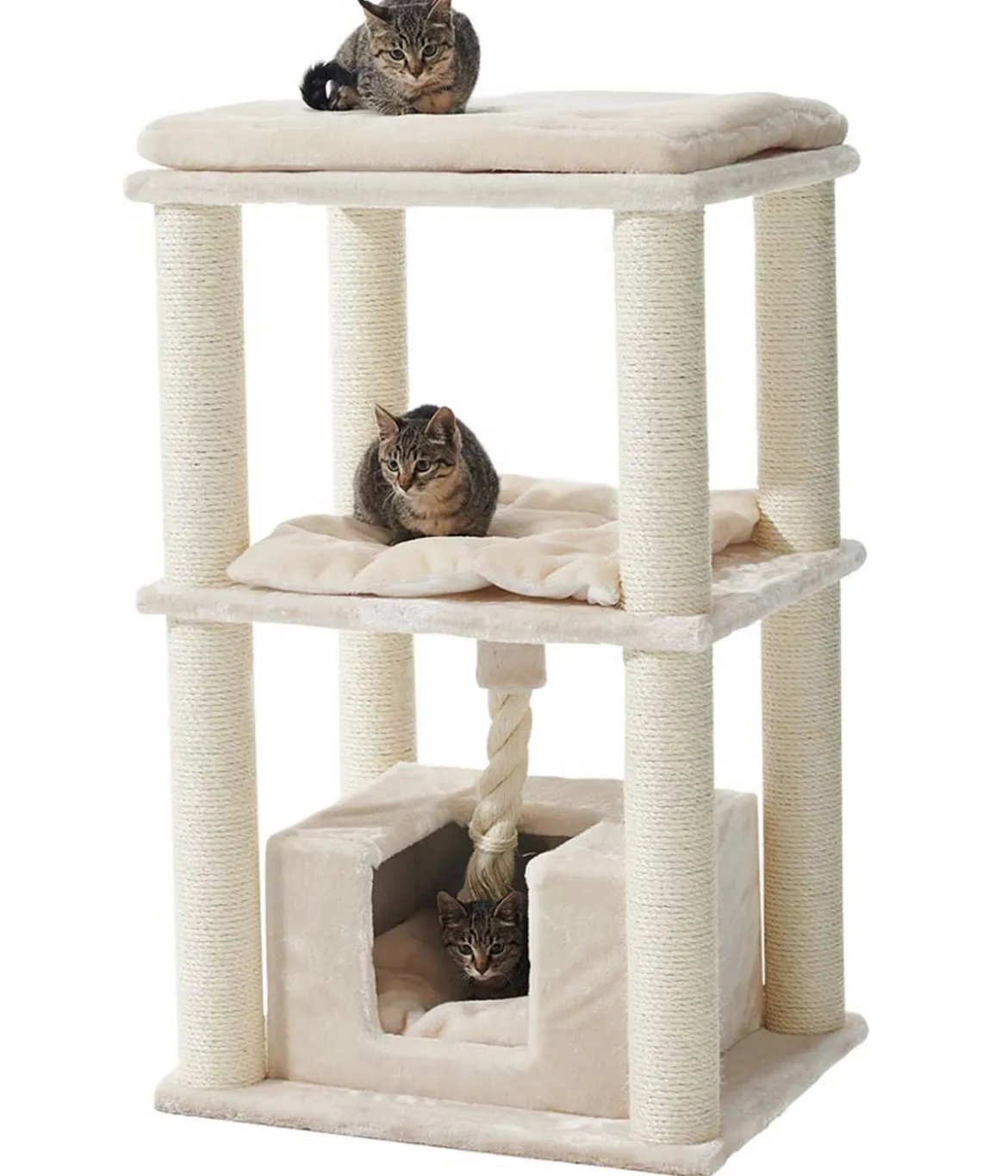 Nobby Kratzbaum Brida, beige, ca. B60/H90/T48 cm