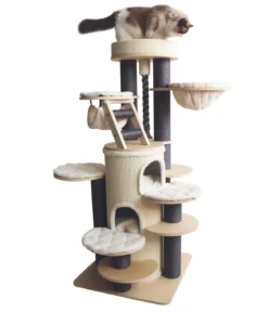 Nobby Kratzbaum Crio, creme, ca. B70/H160/T70 cm