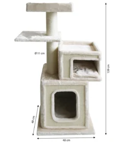 Nobby Kratzbaum Dados, creme, ca. B48/H139/T48 cm