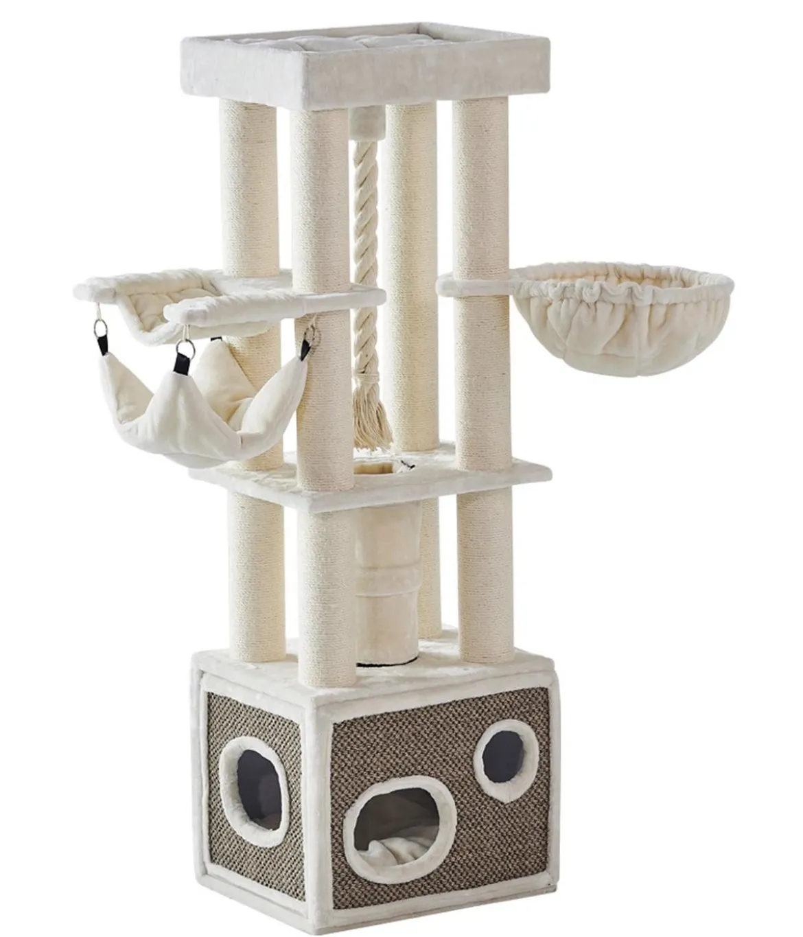 Nobby Kratzbaum Lilian, beige, ca. B60/H185/T50 cm