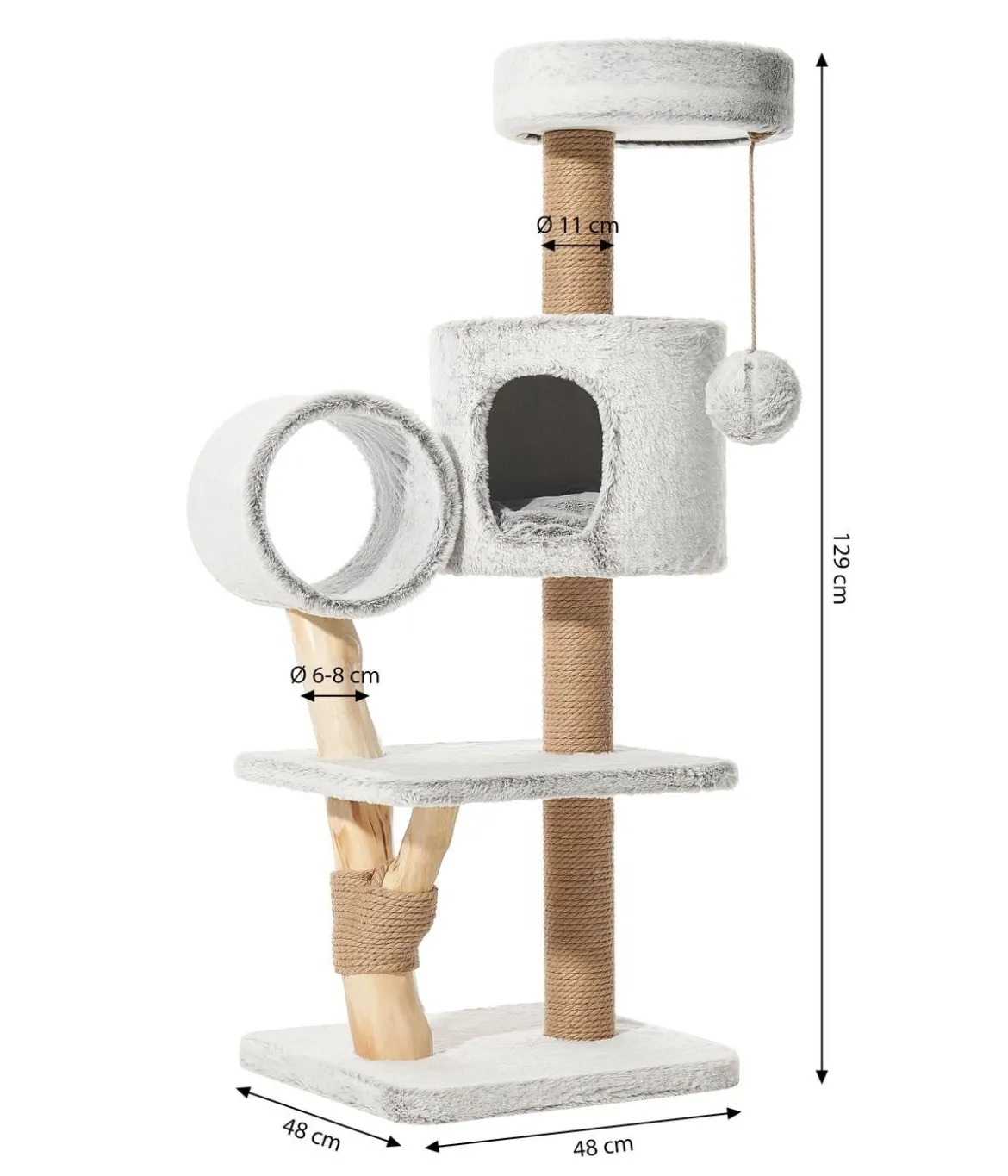 Nobby Kratzbaum Runa, ca. B48/H129/T48 cm