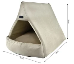 Nobby Kuschelhöhle Nurda, rechteckig, beige, ca. B50/H50/T68 cm