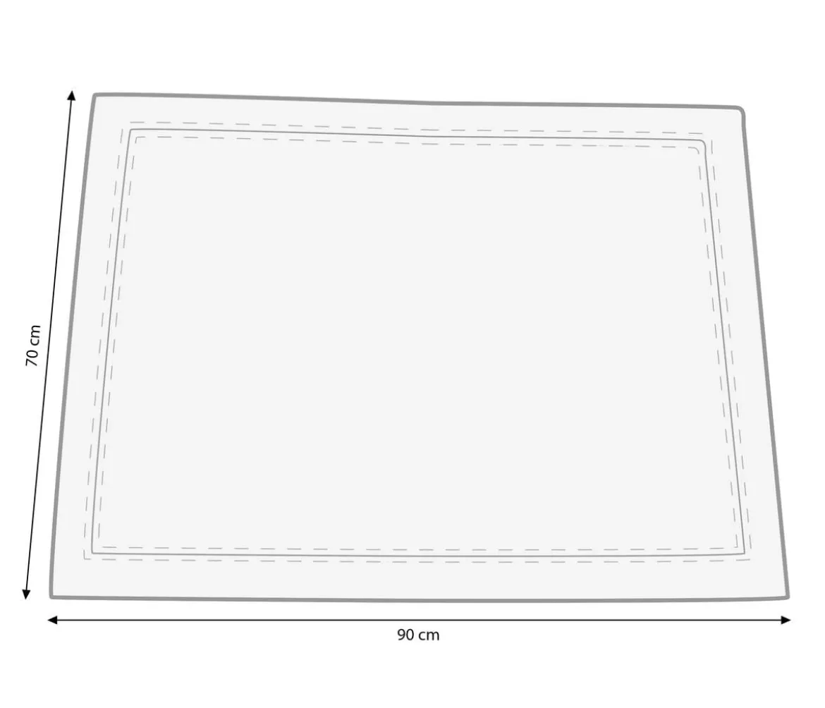 Nobby Liegedecke Hedda, rechteckig, beige, ca. B90/T70 cm
