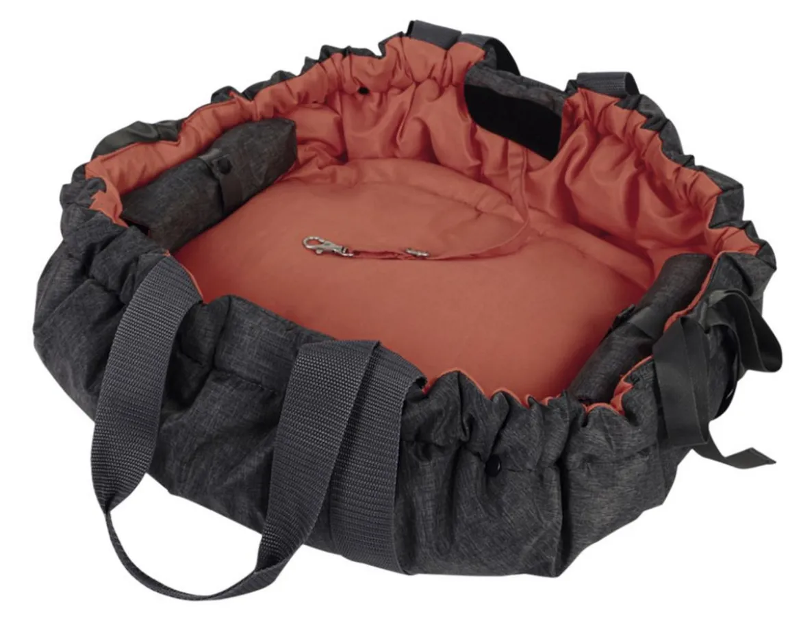 Nobby Tasche Shelly, grau/terracotta, ca. B81/H69/T69 cm