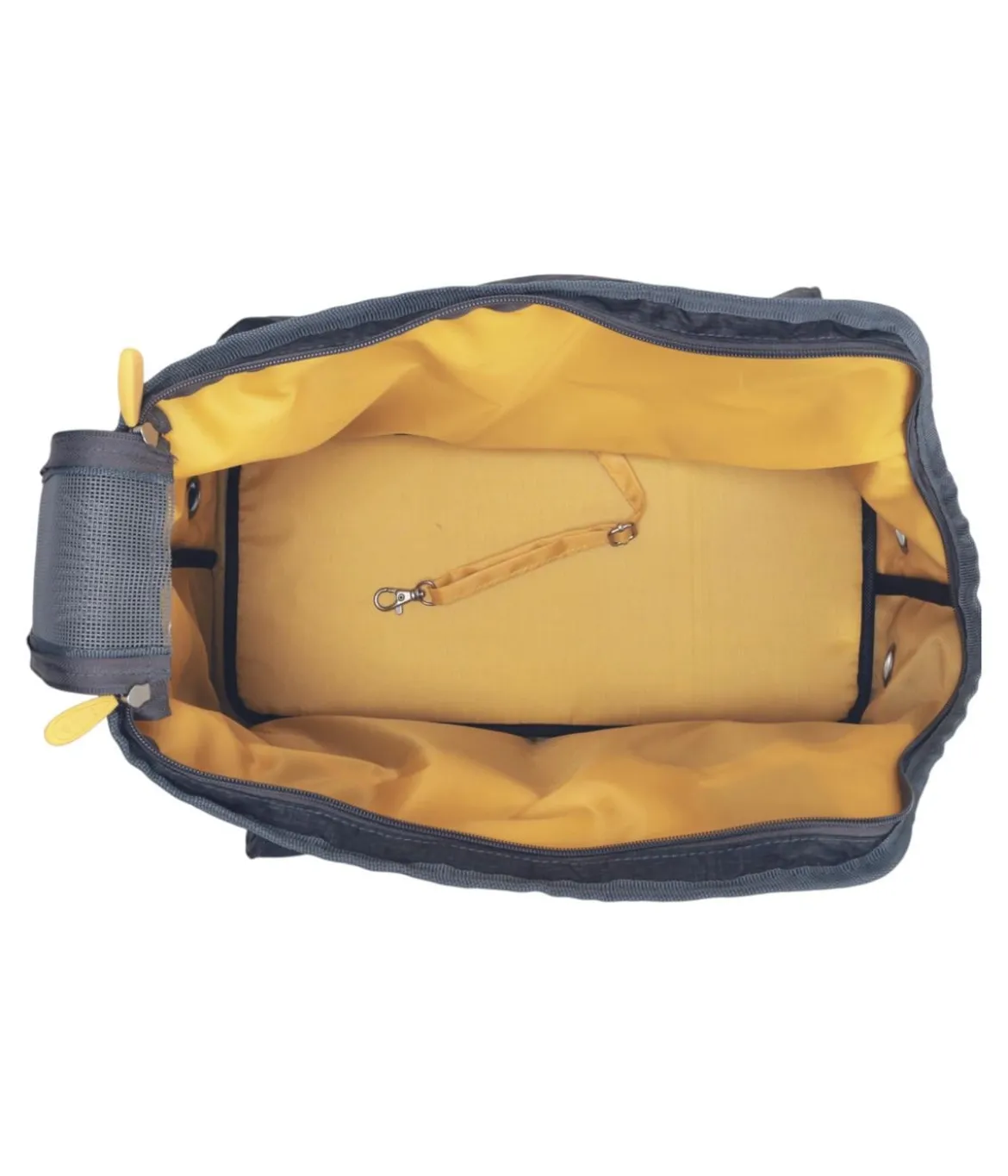 Nobby Tragetasche Shelly, grau/senf, ca. B72/T55 cm