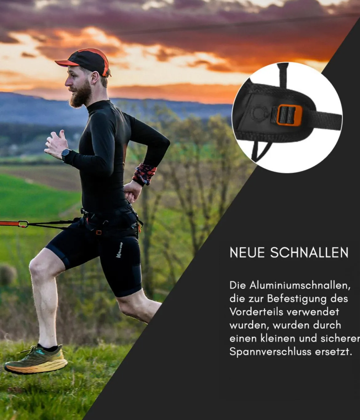 Non-stop dogwear Bauch-Laufgurt CaniX Belt, schwarz