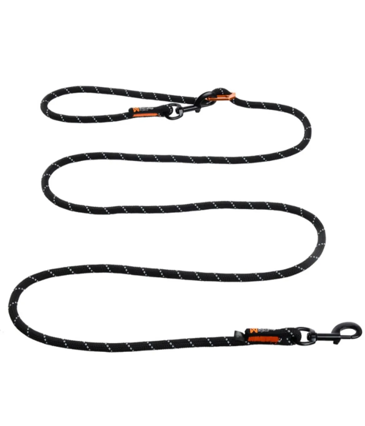 Non-stop dogwear Hundeleine Rock adjustable leash, schwarz, L2,3 m