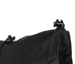 Non-stop dogwear Hunde-Regenmantel Fjord raincoat, schwarz/orange
