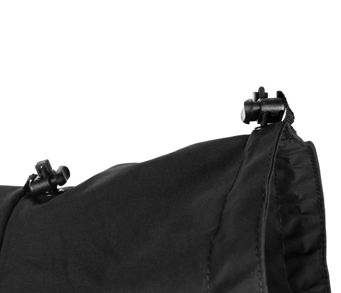 Non-stop dogwear Hunde-Regenmantel Fjord raincoat, schwarz/orange