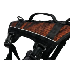 Non-stop dogwear Mehrzweck-Hundegeschirr Rock harness long, schwarz/orange
