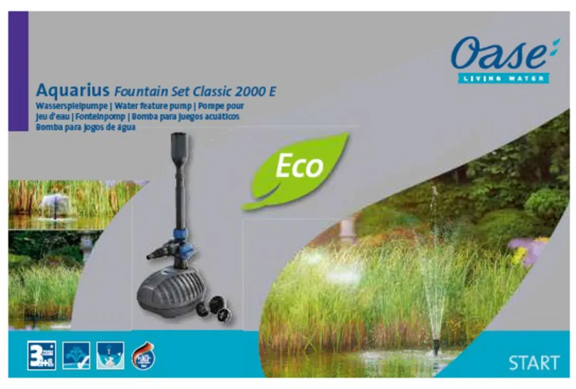 Oase Aquarius Fountain Set Classic 2000 E