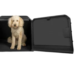 1one1 Origami Hundetransportbox, schwarz, L, ca. B81/H65,8/T81,4 cm