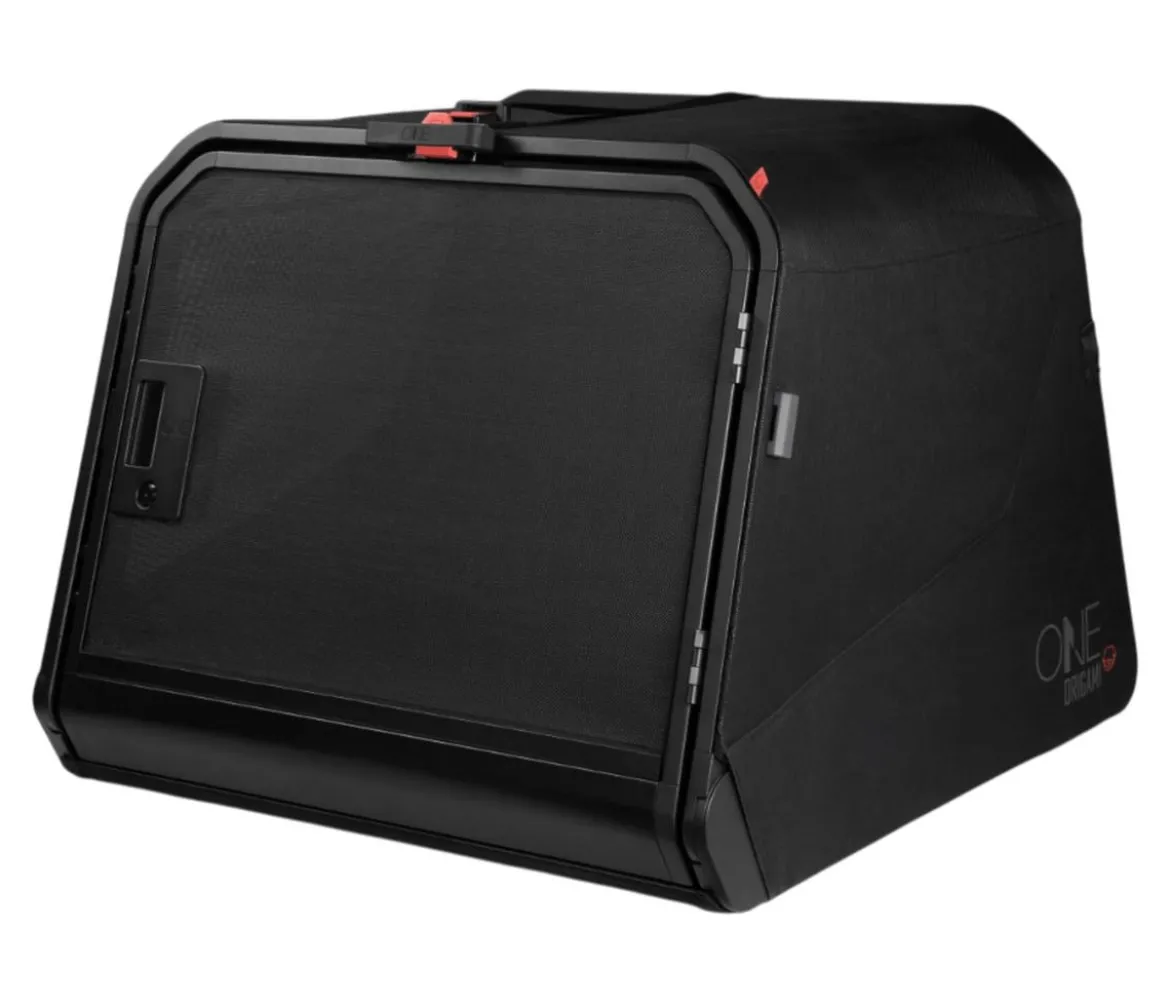 1one1 Origami Hundetransportbox, schwarz, L, ca. B81/H65,8/T81,4 cm