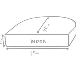 Outbag Outdoor-Sitzkissen Moon Plus, ca. B45/H8/T45 cm