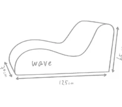 Outbag Outdoor-Sitzsack Wave Plus, ca. B70/H65/T125 cm