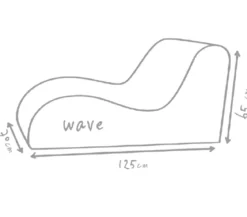 Outbag Outdoor-Sitzsack Wave Plus, ca. B70/H65/T125 cm