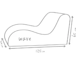 Outbag Outdoor-Sitzsack Wave Deluxe Skin, ca. B70/H65/T125 cm