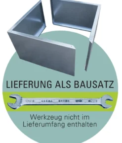 Palatino Cortenstahl-Pflanzrahmen Carlotta, quadratisch, braun