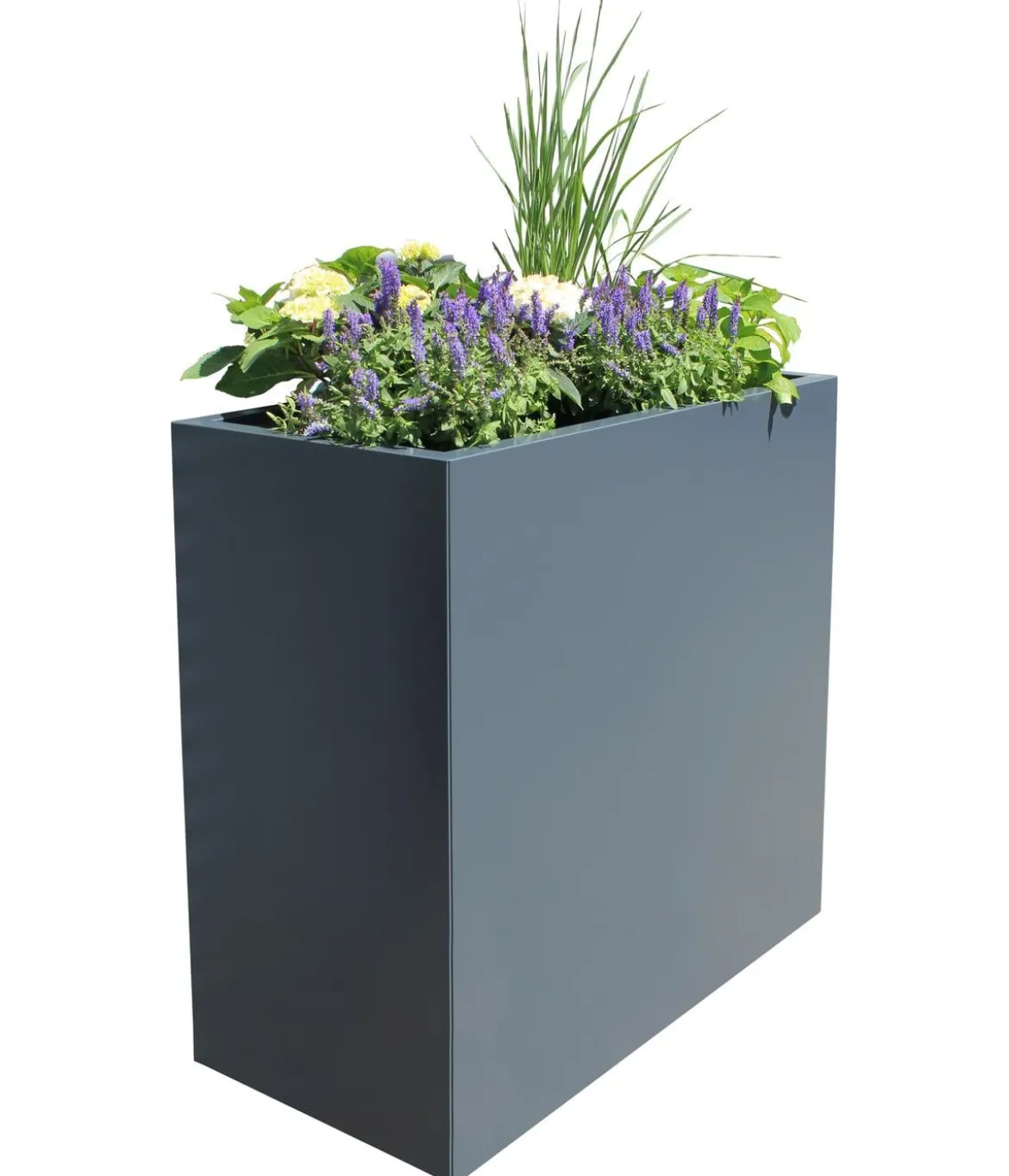 Palatino Stahlblech-Pflanzgefäß Lotte XXL, rechteckig, anthrazit, ca. B100/H100/T50 cm