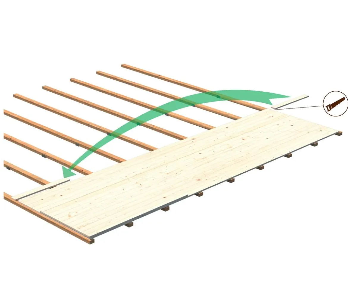 Palmako Fußboden für Gartenhaus Klara, ca. 17 m²