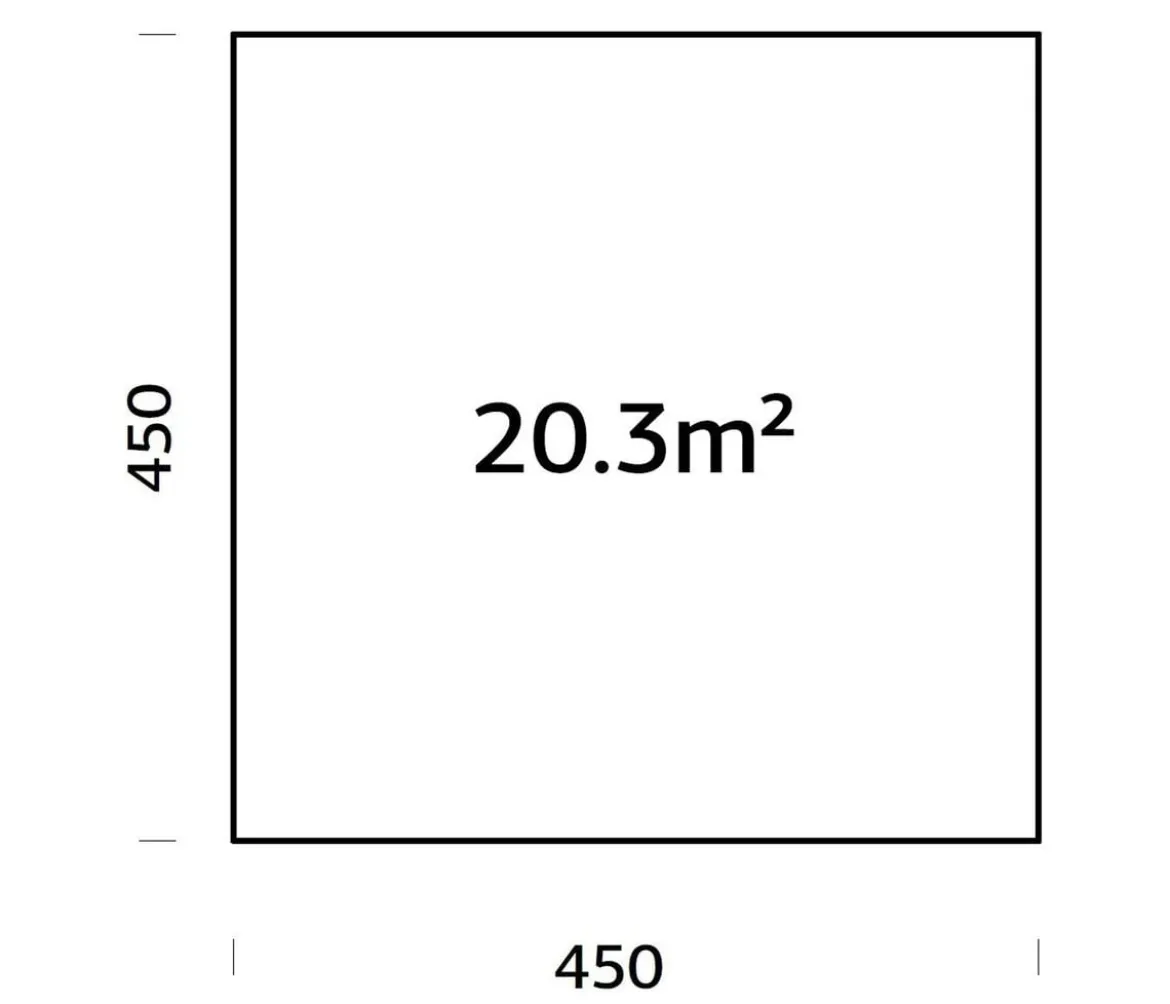 Palmako Fundamentrahmen 4,5x4,5 m, inkl. LogFoot