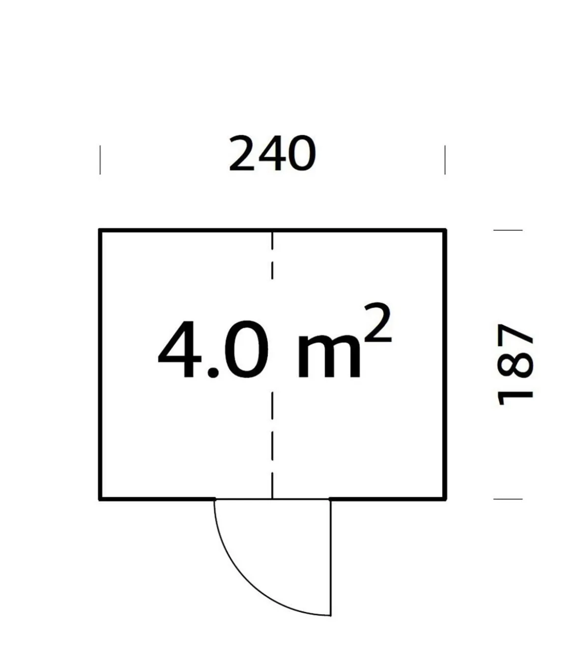 Palmako Gerätehaus Emilia, ca. B240/H288/T187 cm