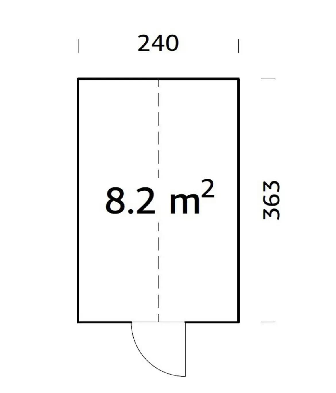 Palmako Gewächshaus Emilia, ca. B240/H286/T378 cm