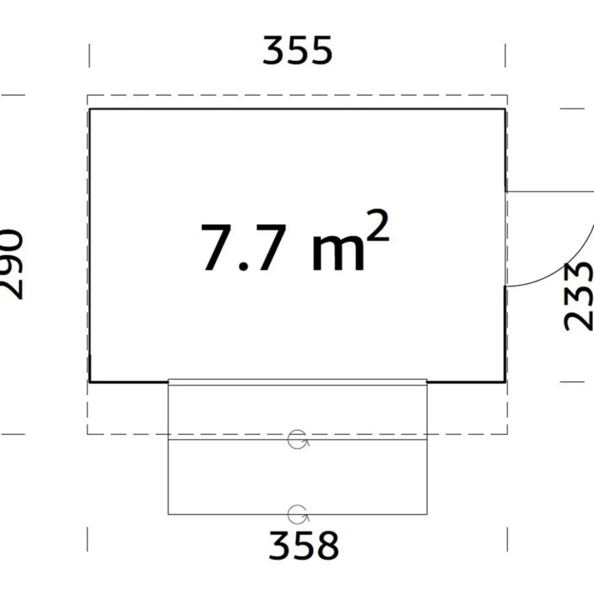 Palmako Marktstand Kira, ca. B355/H264/T290 cm