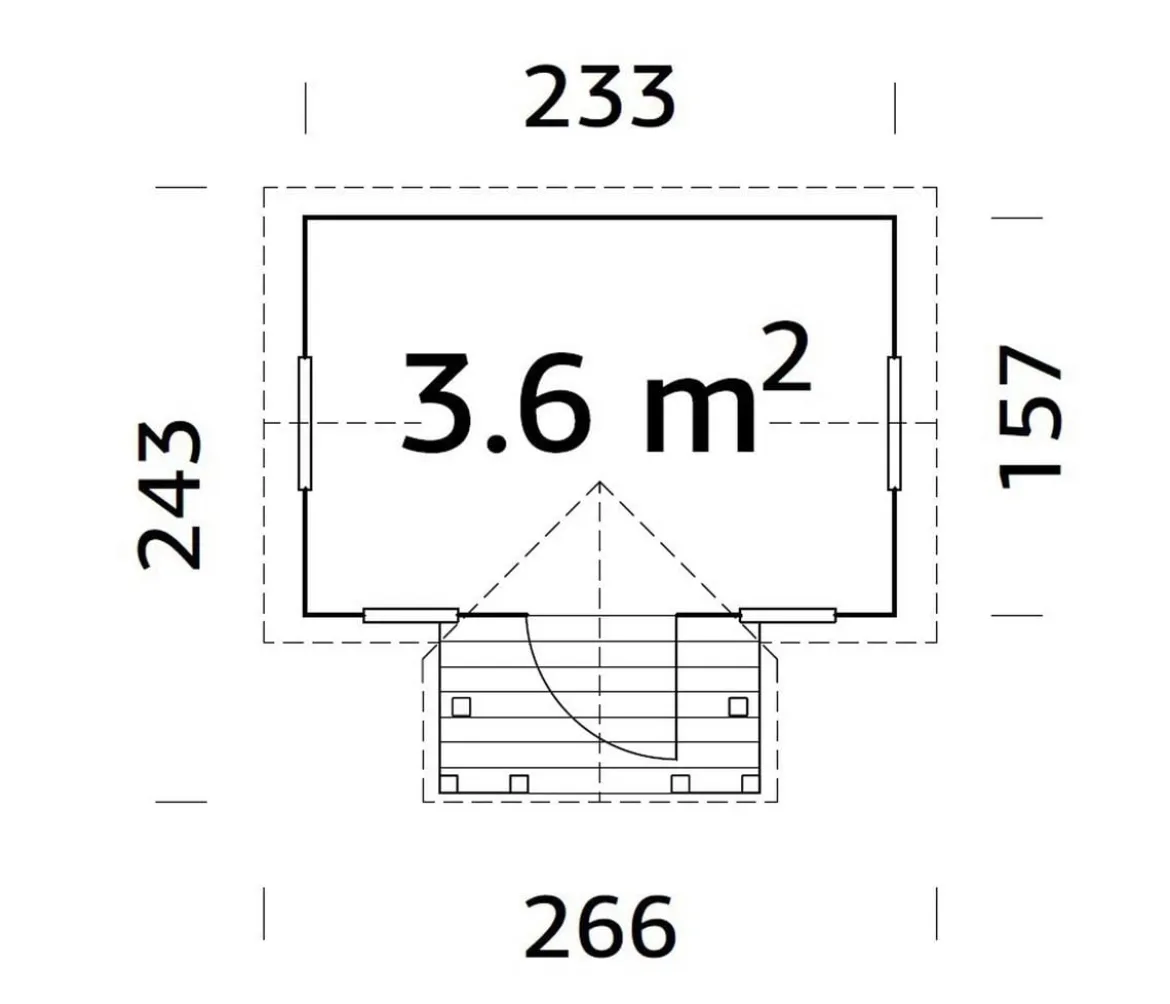Palmako Spielhaus Jennie, ca. B267/H219/T243 cm