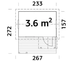 Palmako Spielhaus Otto, ca. B267/H219/T272 cm